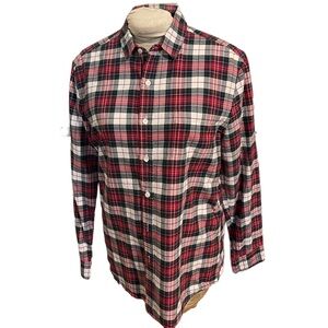 Topman Plaid Button Front Shirt

Size L